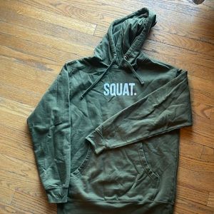 Squat green sweatshirt